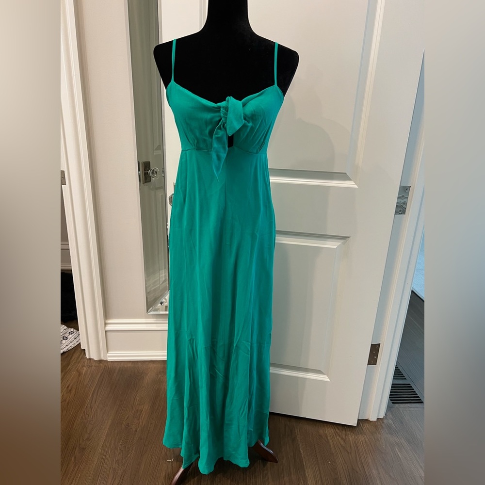 Vici green peek-hole dress